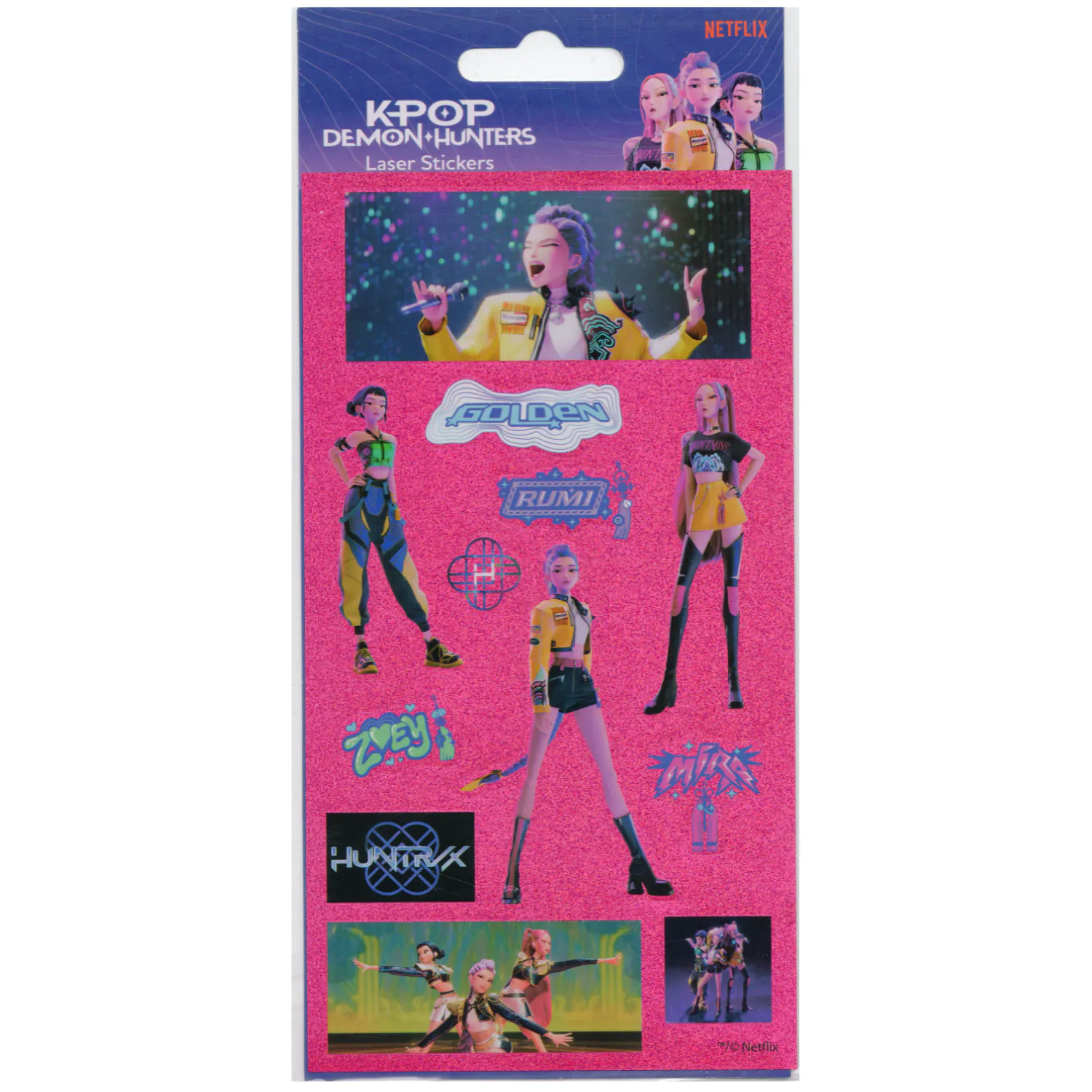 K-pop Demon Slayer Hunter X Golden holographic sticker product photo