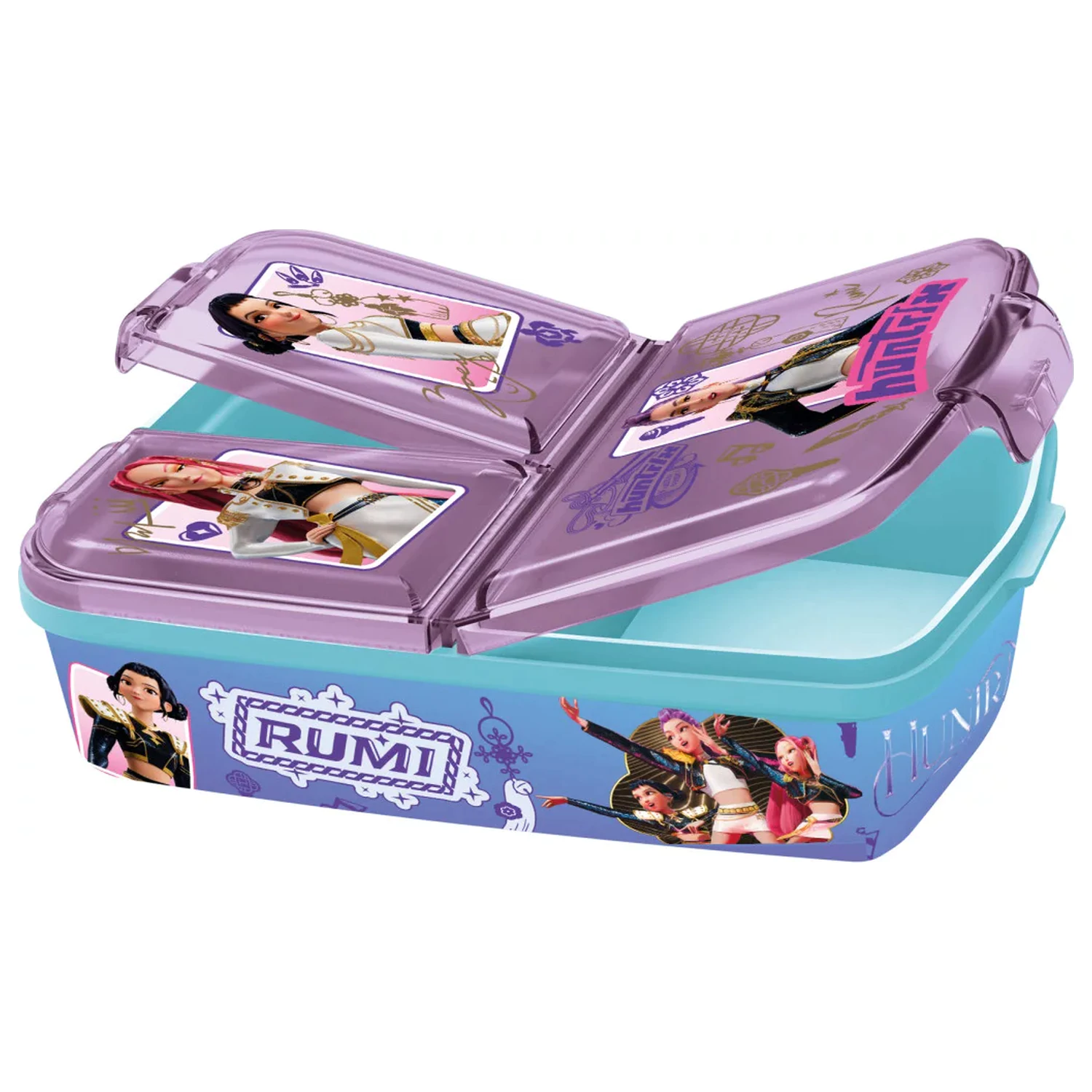 K-pop Demon Hunters Hunter X Multi-Compartment Lunch Box, Sandwich Box product photo