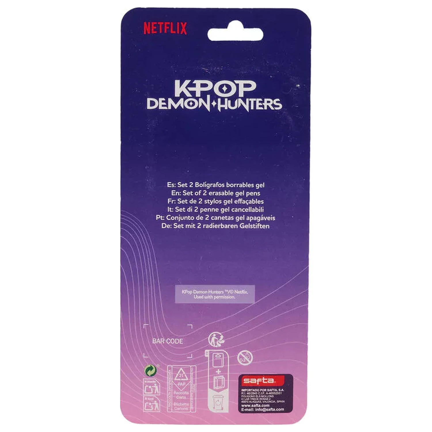 K-pop Demon Hunters Hunterx 2-piece Pen Set product photo