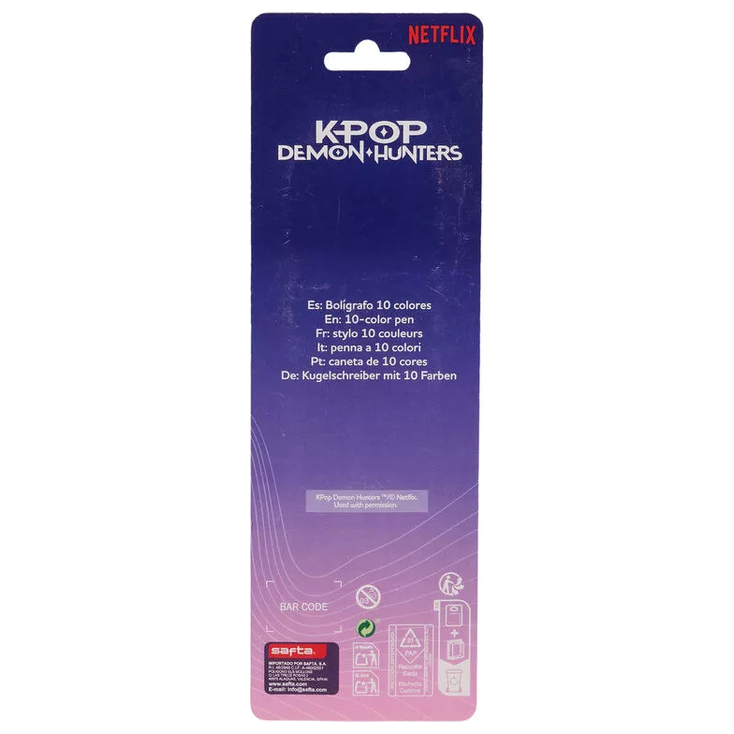 K-pop Demon Hunters Iconic 10-Color Pen product photo