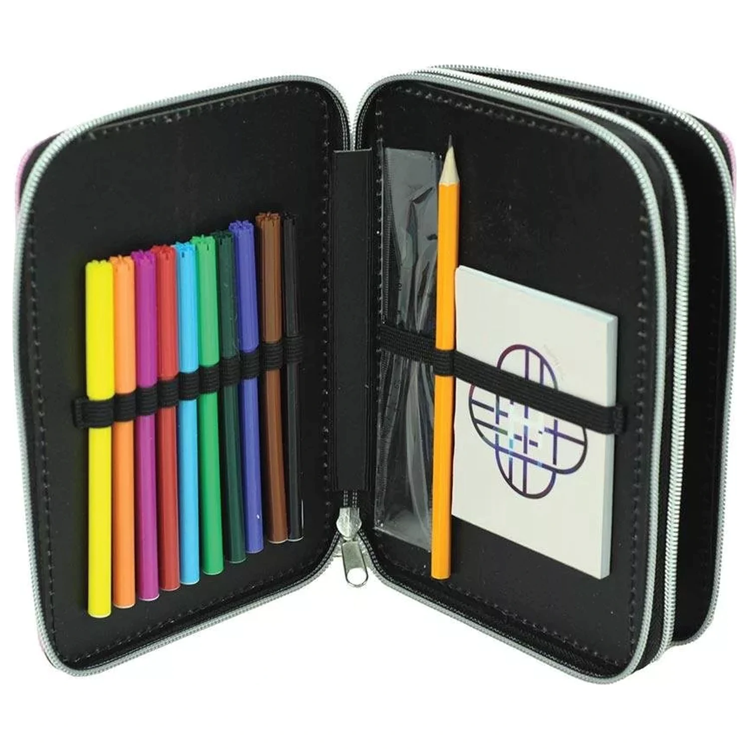 K-pop Demon Slayers Pink Pencil Case Filled 2-Story product photo