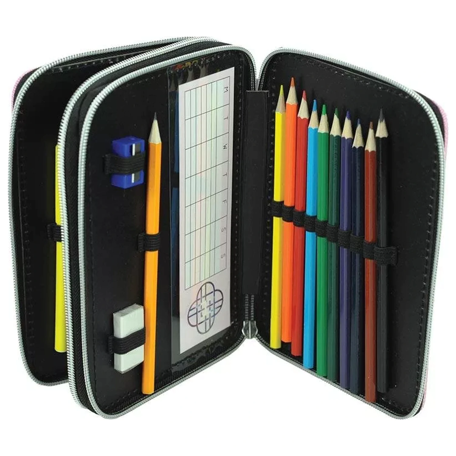 K-pop Demon Slayers Pink Pencil Case Filled 2-Story product photo