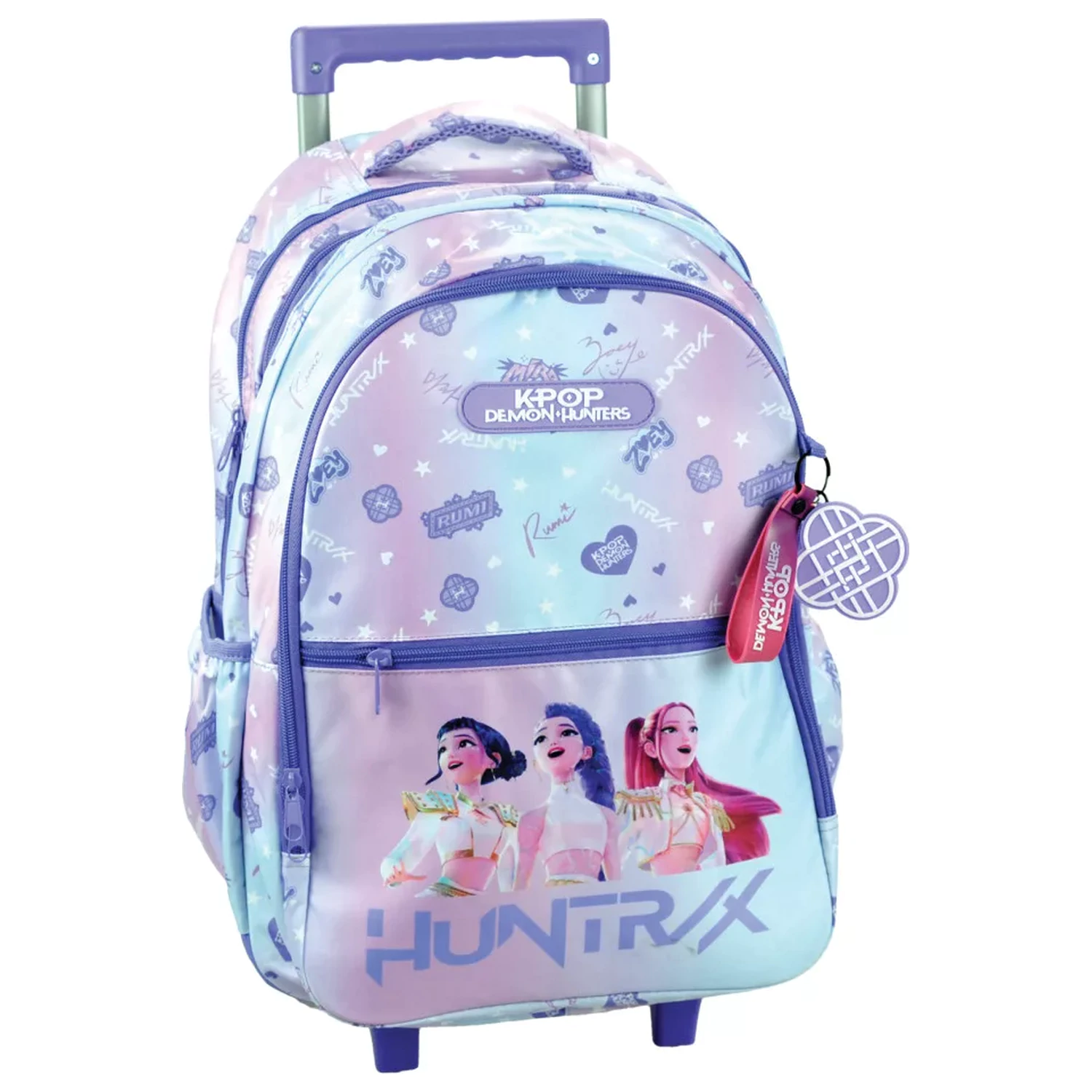 K-pop Demon Hunters Purple rolling school bag, bag 46 cm product photo