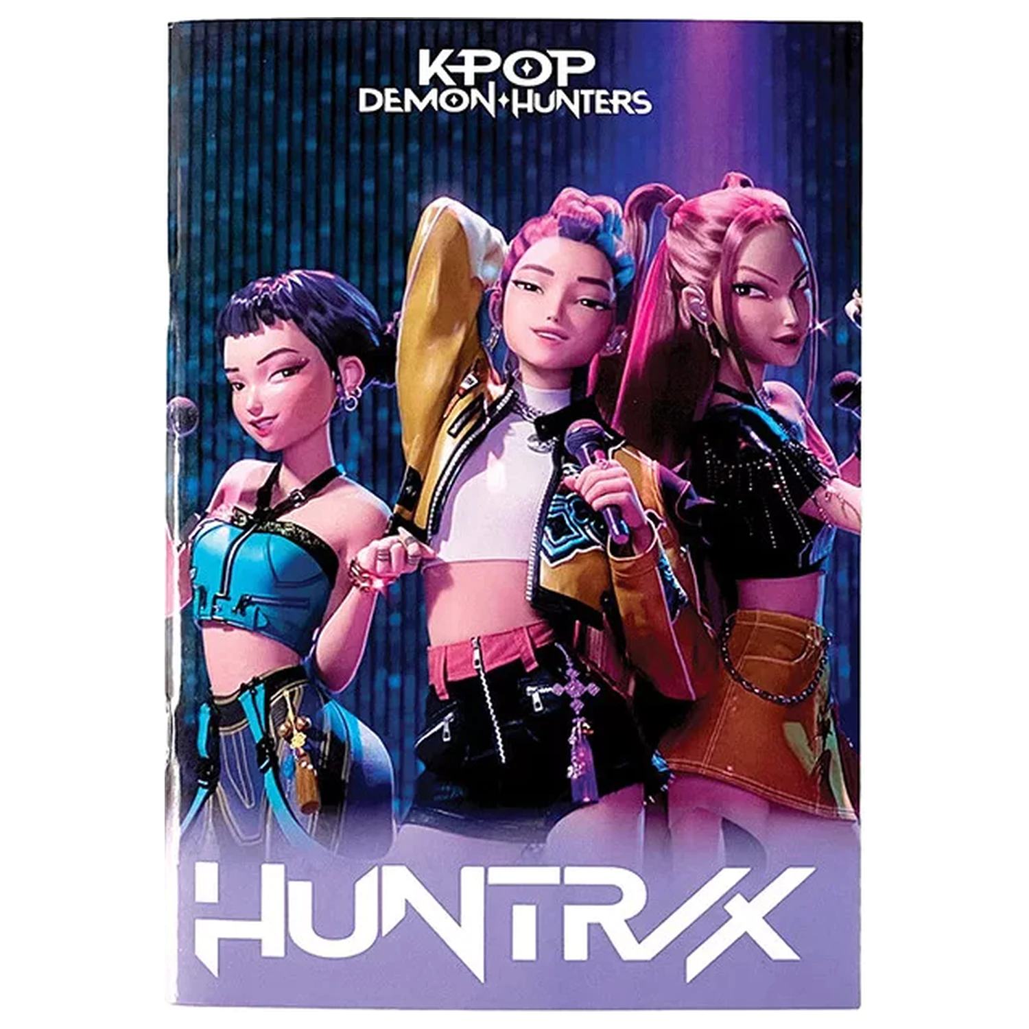 K-pop Demon Hunters Singers A4 Lined Notebook 50 Sheets product photo