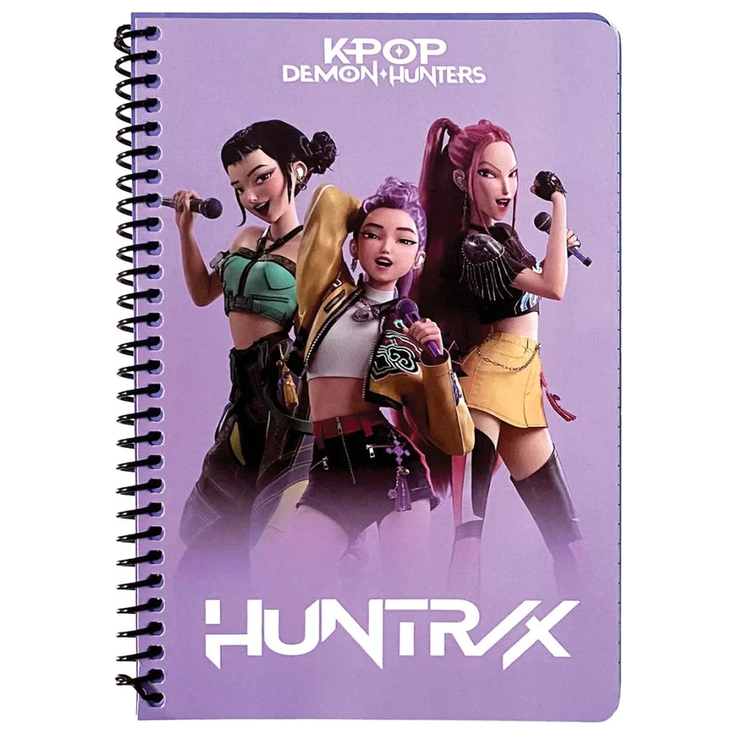 K-pop Demon Hunters Singers B/5 Lined Spiral Notebook 105 Pages product photo