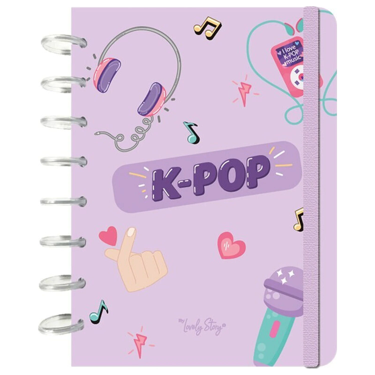 K-Pop Lilac A5 notebook product photo