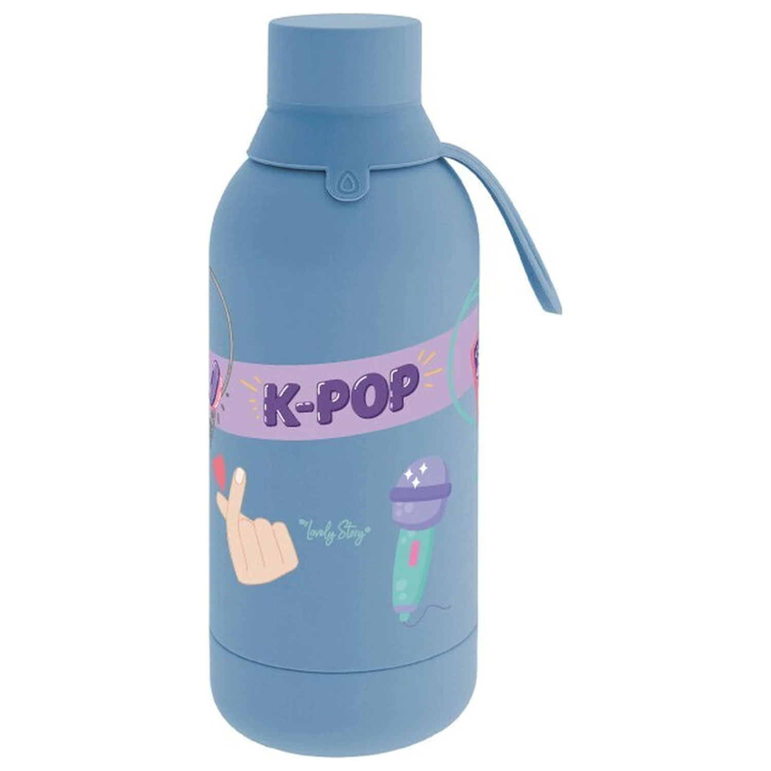 K-Pop Petrol Blue thermal bottle 500ml product photo