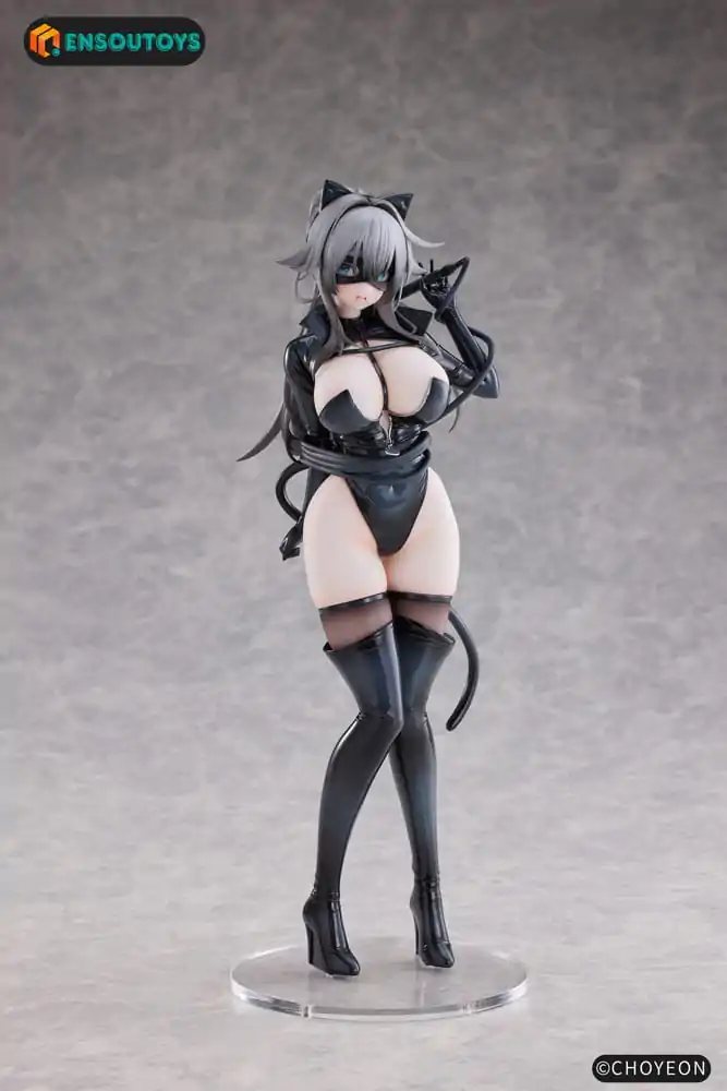 K Pring Original Character Statue 1/6 Cat Woman Happy-chan Different Color Edition 27 cm product photo
