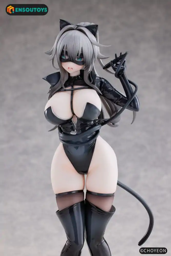 K Pring Original Character Statue 1/6 Cat Woman Happy-chan Different Color Edition 27 cm product photo