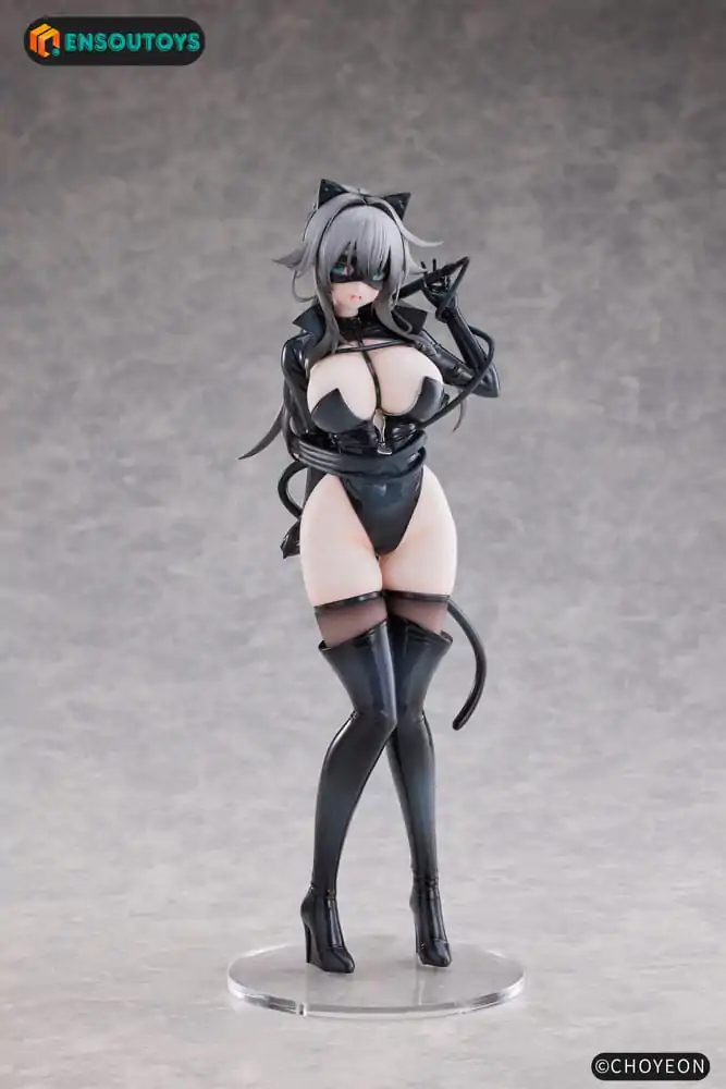 K Pring Original Character Statue 1/6 Cat Woman Happy-chan Different Color Edition 27 cm product photo