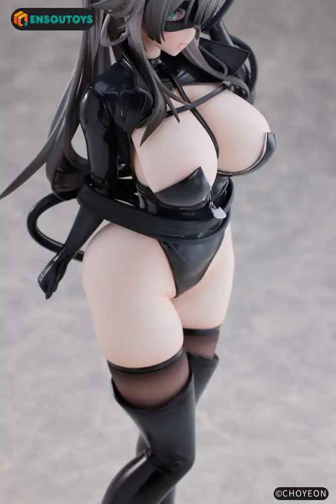 K Pring Original Character Statue 1/6 Cat Woman Happy-chan Different Color Edition 27 cm product photo