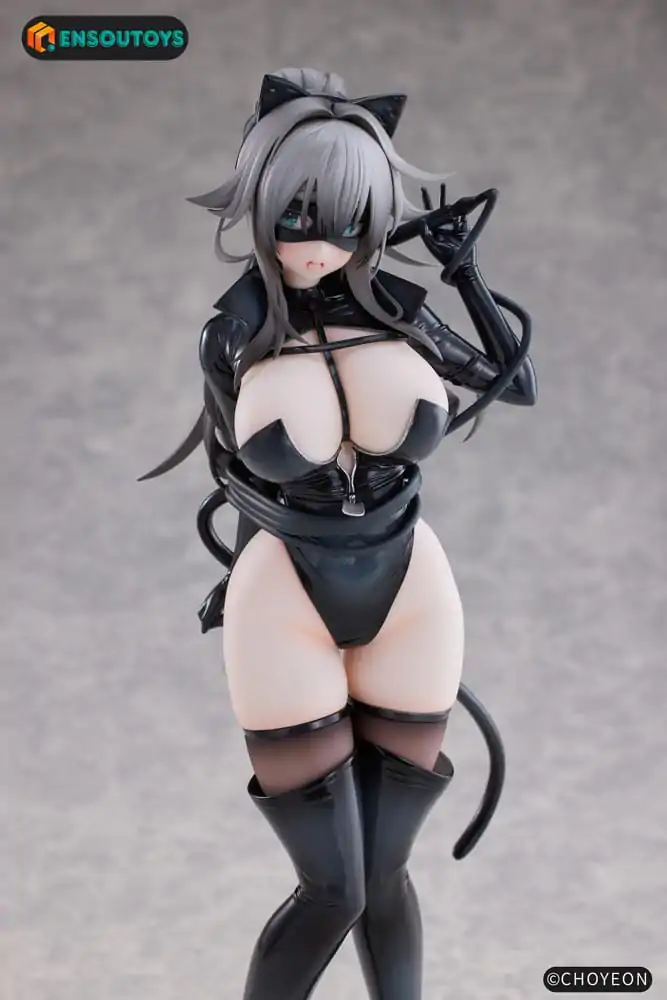K Pring Original Character Statue 1/6 Cat Woman Happy-chan Different Color Edition 27 cm product photo