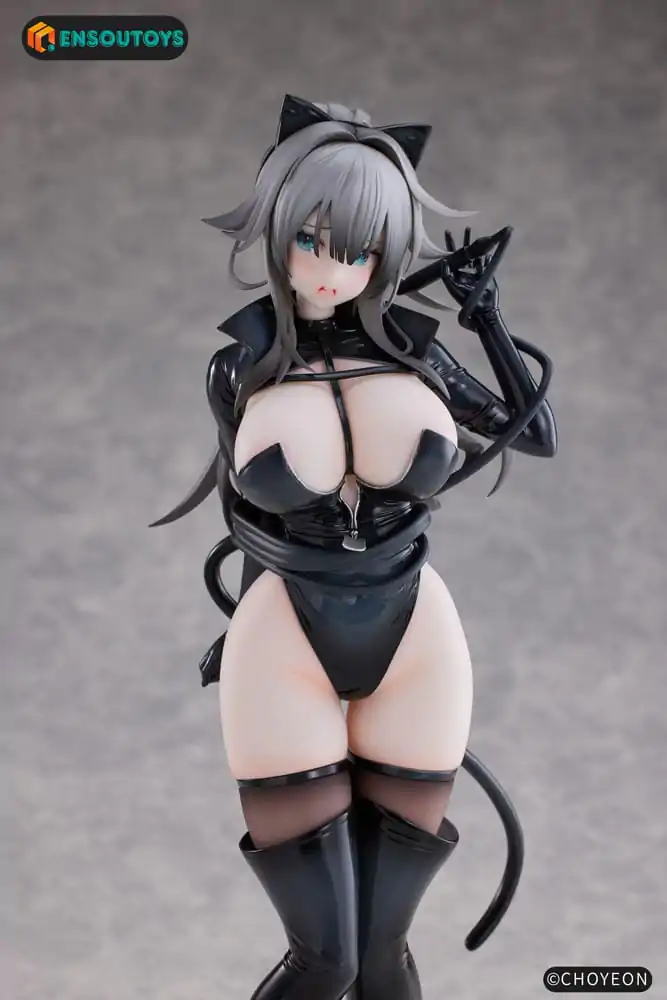 K Pring Original Character Statue 1/6 Cat Woman Happy-chan Different Color Edition 27 cm product photo