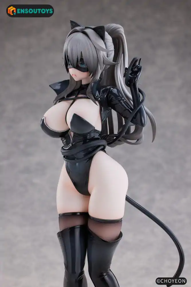 K Pring Original Character Statue 1/6 Cat Woman Happy-chan Different Color Edition 27 cm product photo