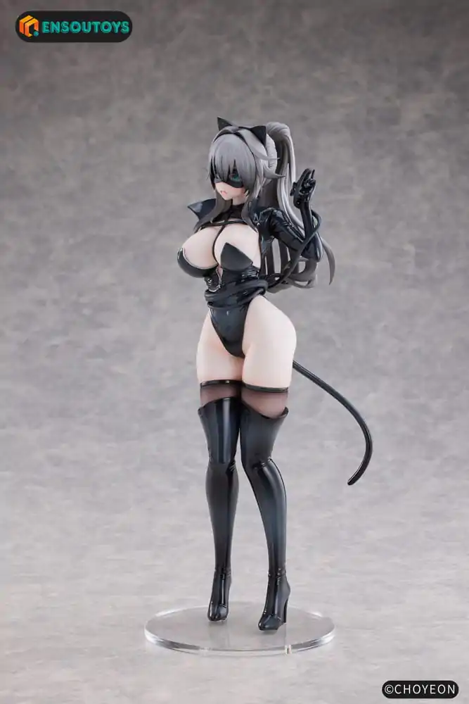 K Pring Original Character Statue 1/6 Cat Woman Happy-chan Different Color Edition 27 cm product photo