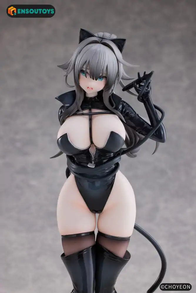 K Pring Original Character Statue 1/6 Cat Woman Happy-chan Different Color Edition 27 cm product photo