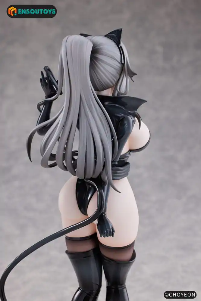 K Pring Original Character Statue 1/6 Cat Woman Happy-chan Different Color Edition 27 cm product photo