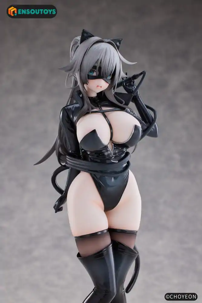 K Pring Original Character Statue 1/6 Cat Woman Happy-chan Different Color Edition 27 cm product photo