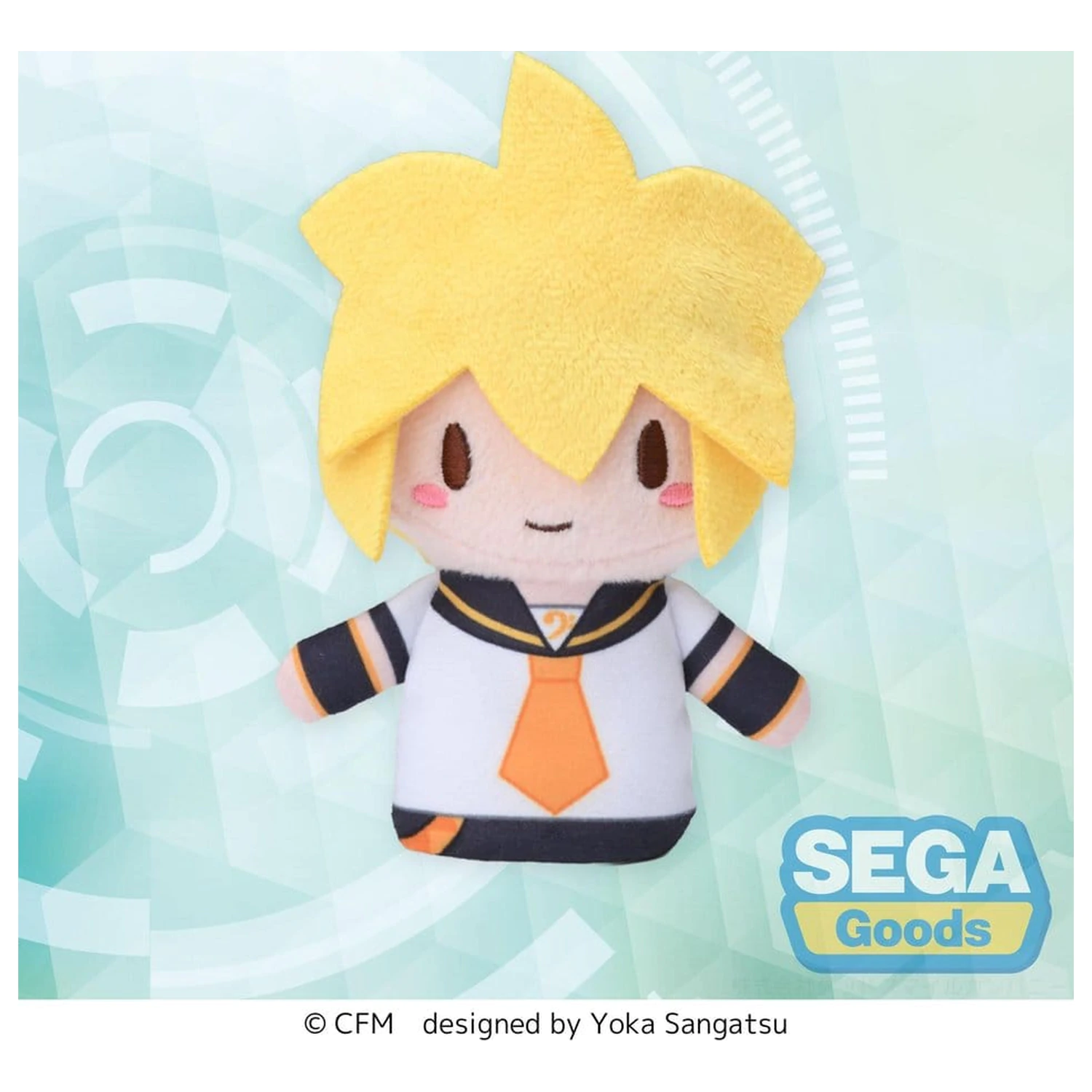 Kagamine Rin & Len Fuwa Petit Plush Figure Kagamine Len Finger Mascot 10 cm product photo