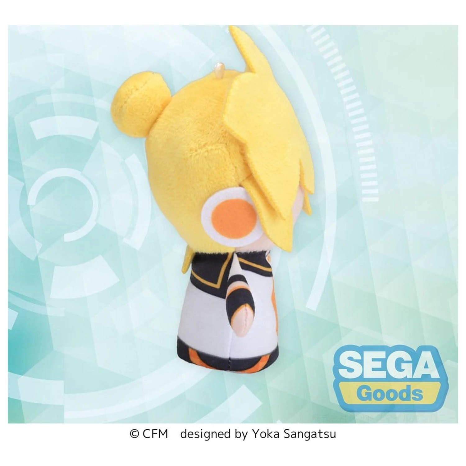 Kagamine Rin & Len Fuwa Petit Plush Figure Kagamine Len Finger Mascot 10 cm product photo