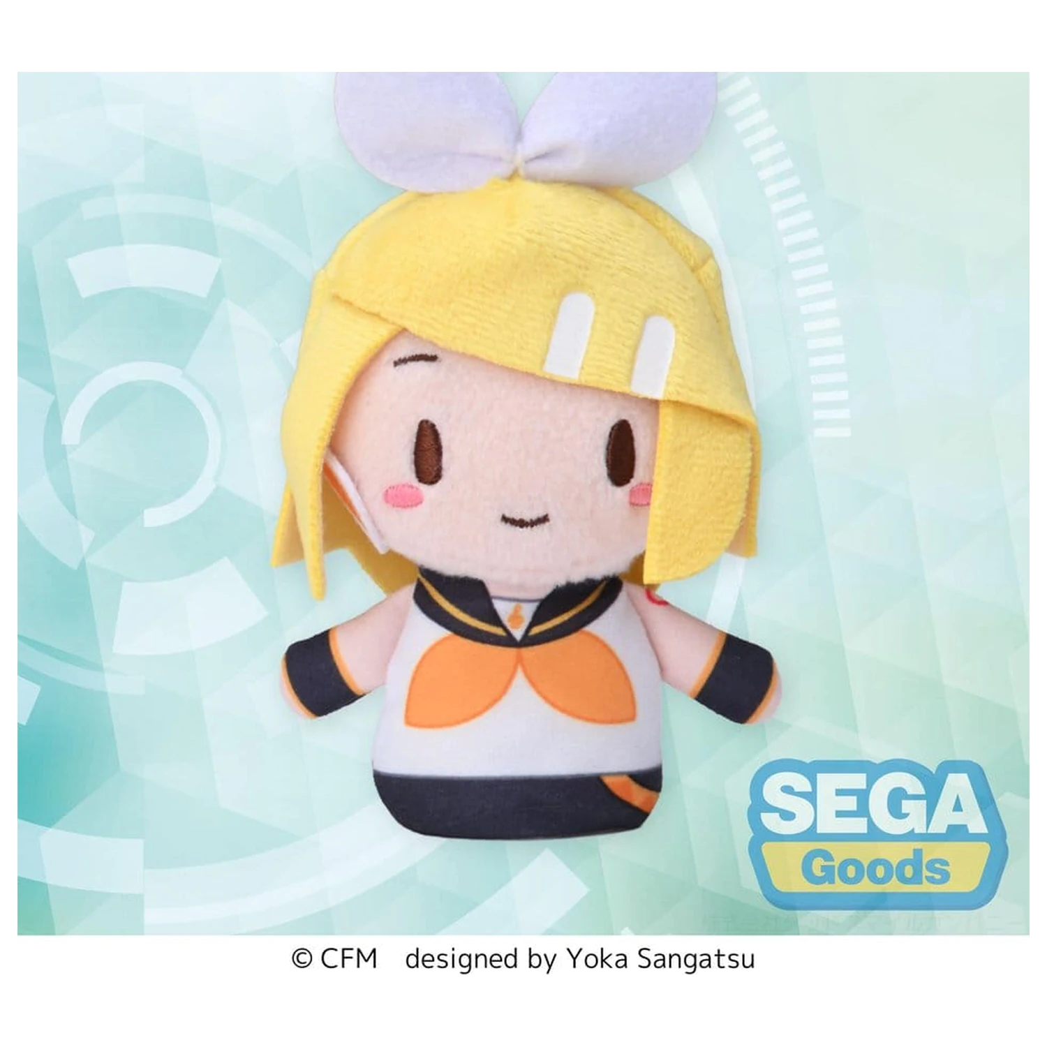 Kagamine Rin & Len Fuwa Petit Plush Kagamine Rin Finger Mascot 10 cm product photo