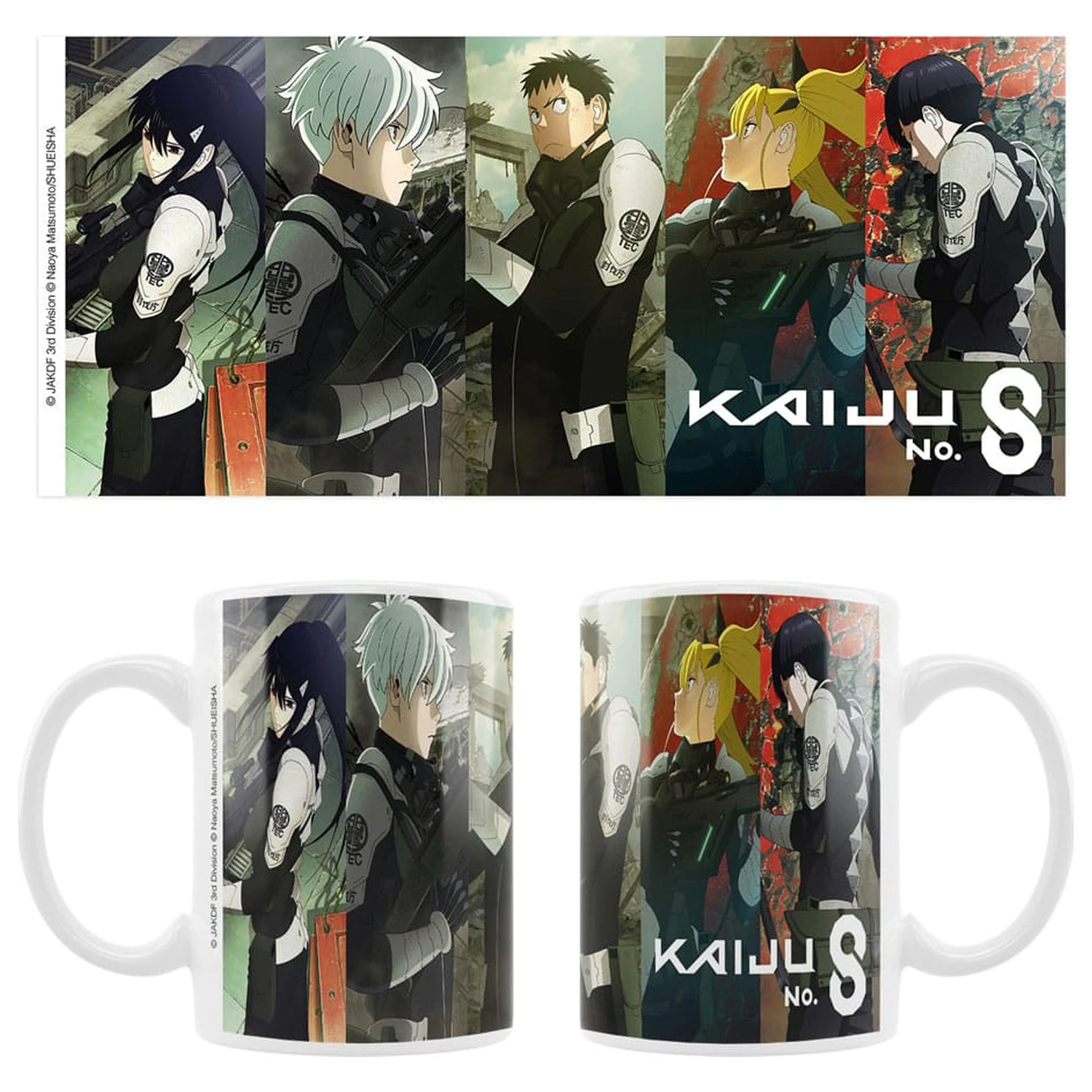 Kaiju No. 8 Ceramic Mug Mina, Reno, Kafka, Kikoru, Hoshina product photo