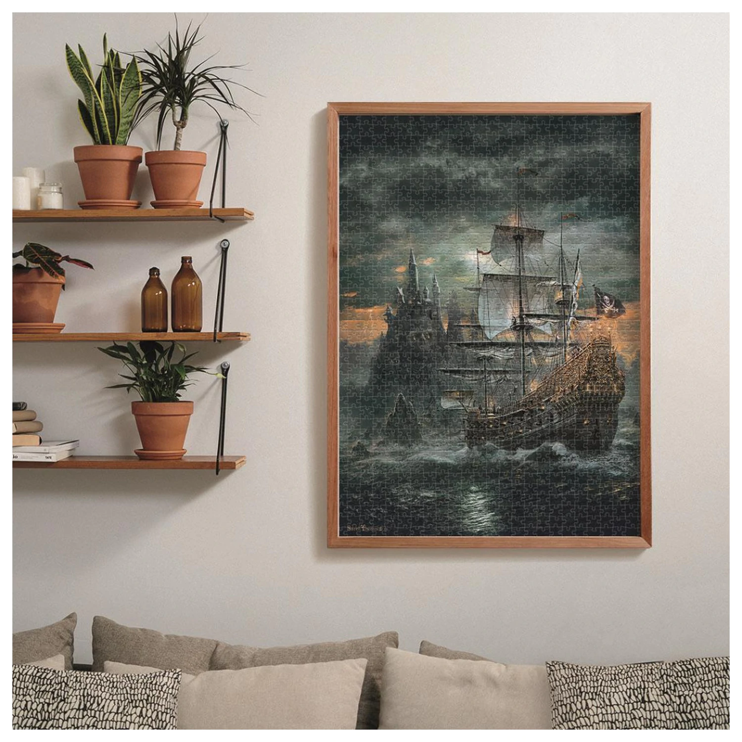 Pirate Ship Haunted Seas 1500-piece puzzle product photo