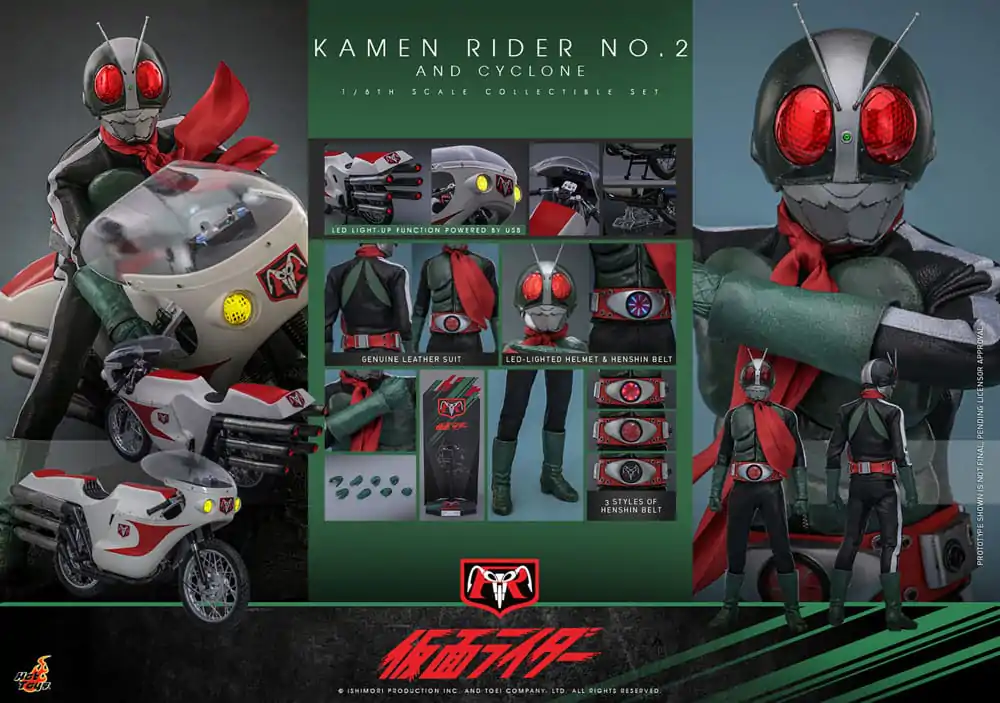 Kamen Rider 1/6 Kamen Rider No. 2 and Cylone 30 cm product photo