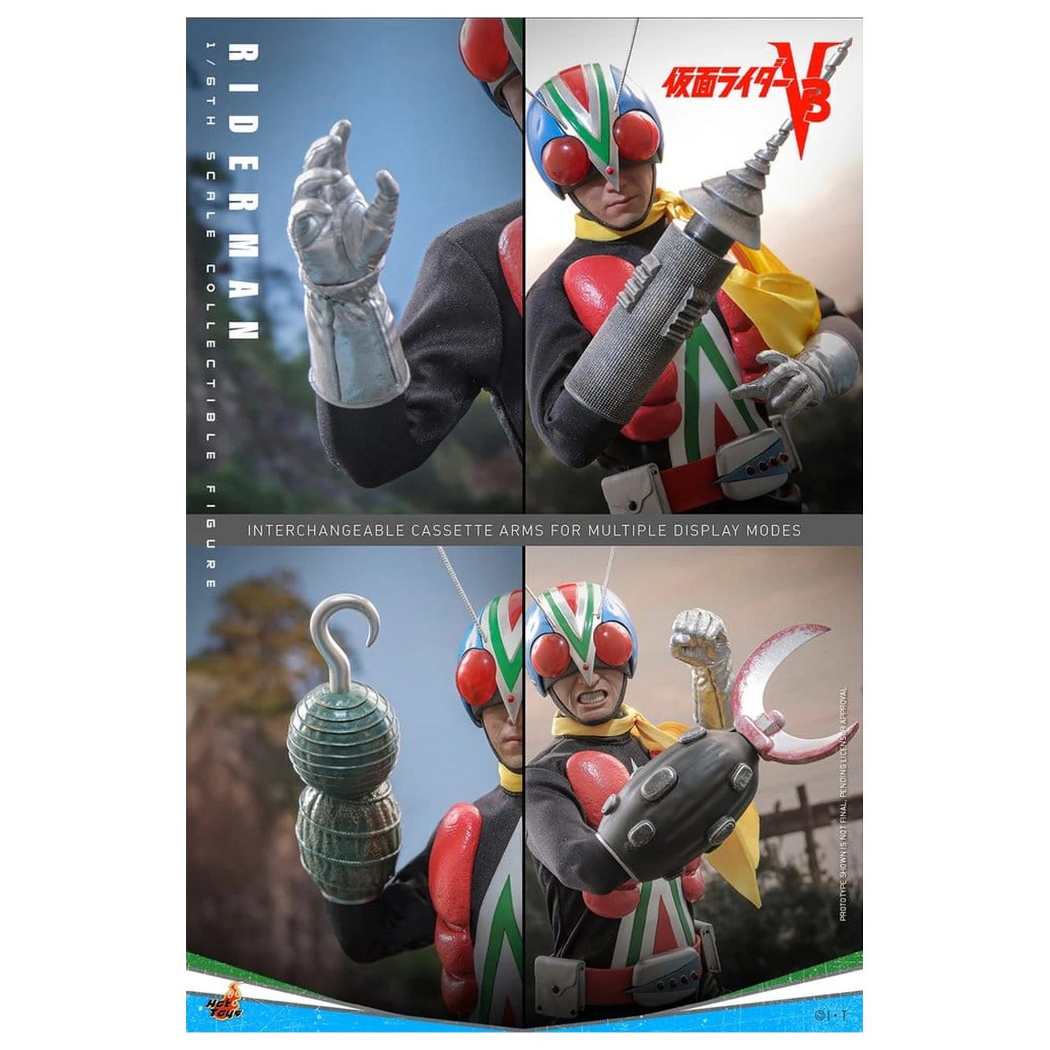 Kamen Rider Action Figure 1/6 Riderman 30 cm product photo