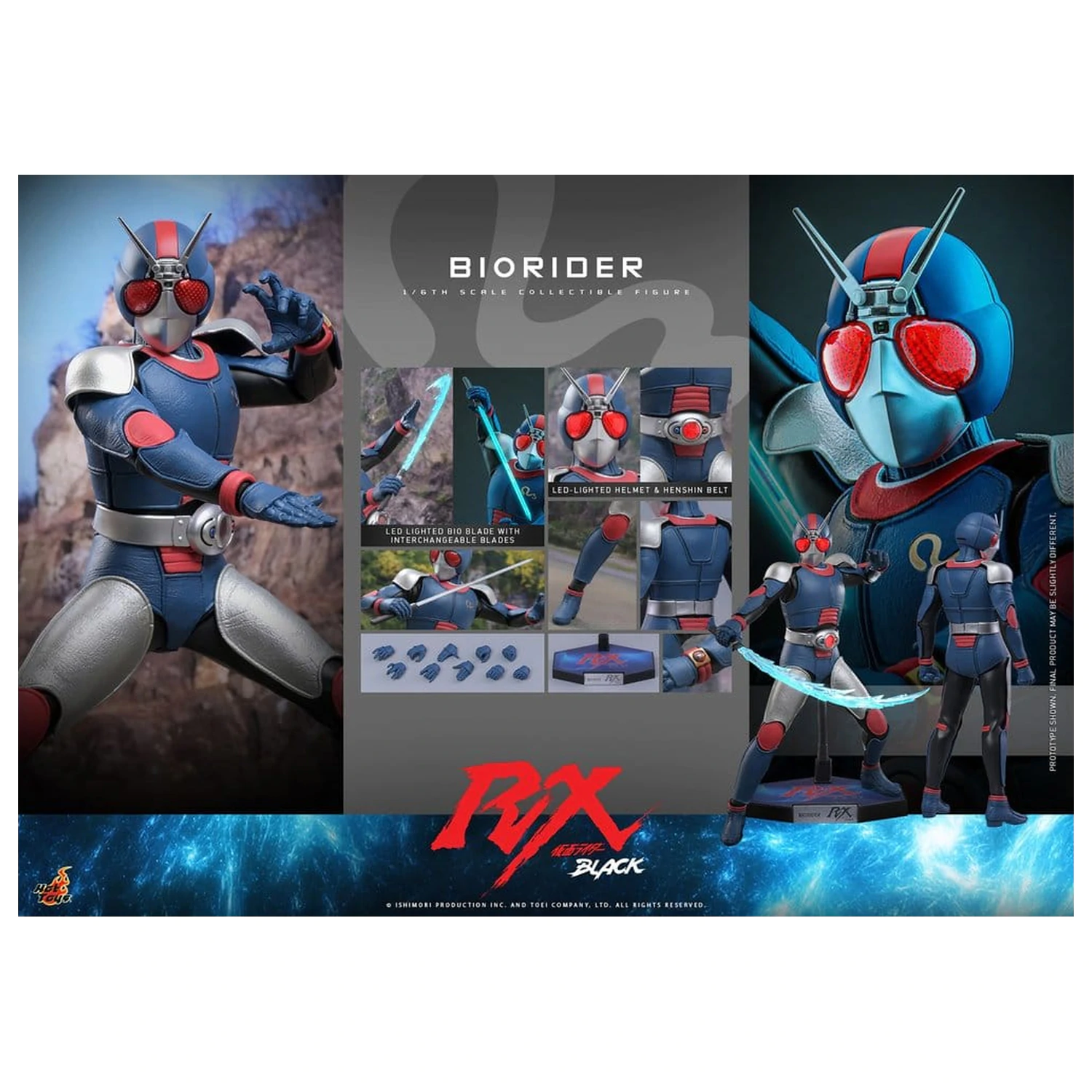 Kamen Rider Black RX Action Figure 1/6 BioRider 31 cm product photo