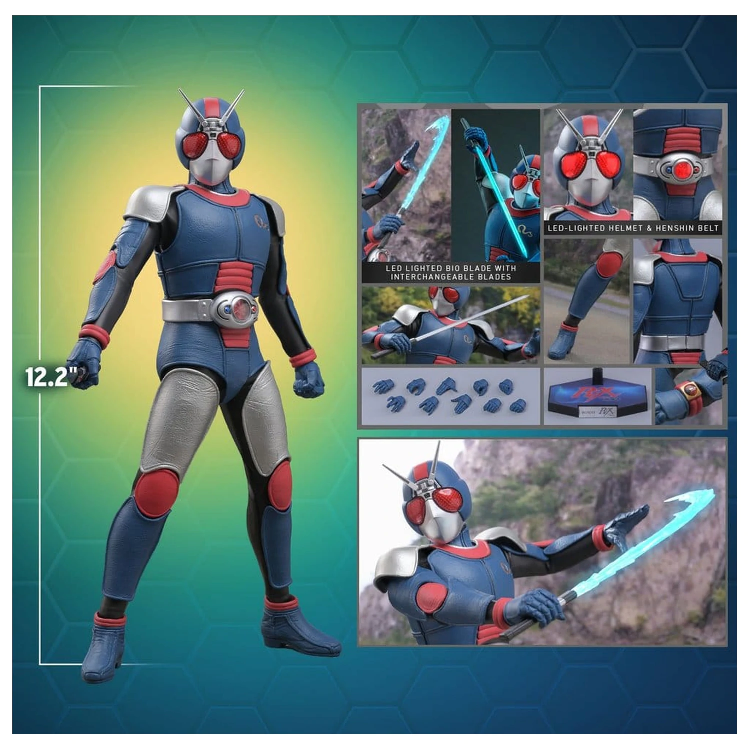 Kamen Rider Black RX Action Figure 1/6 BioRider 31 cm product photo
