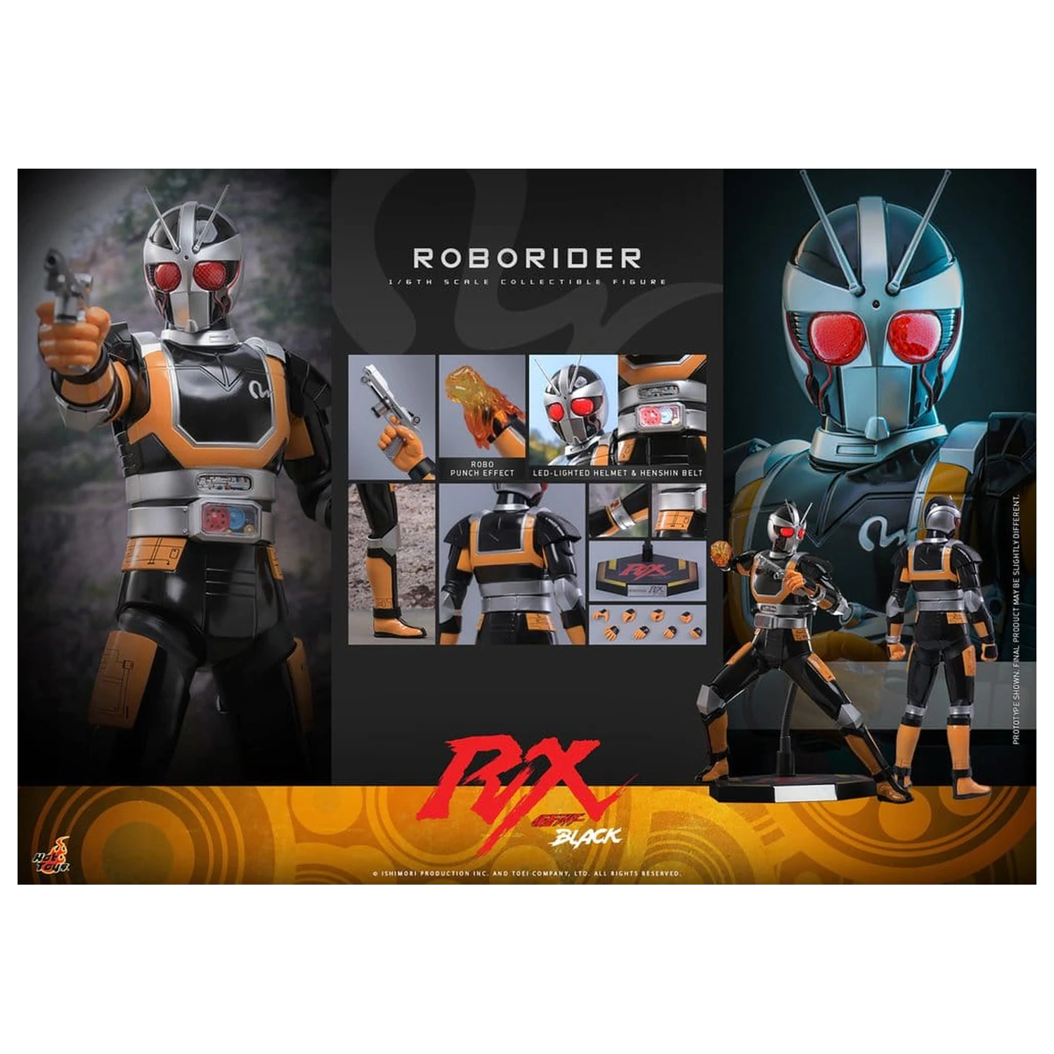 Kamen Rider Black RX Action Figure 1/6 RoboRider 31 cm product photo