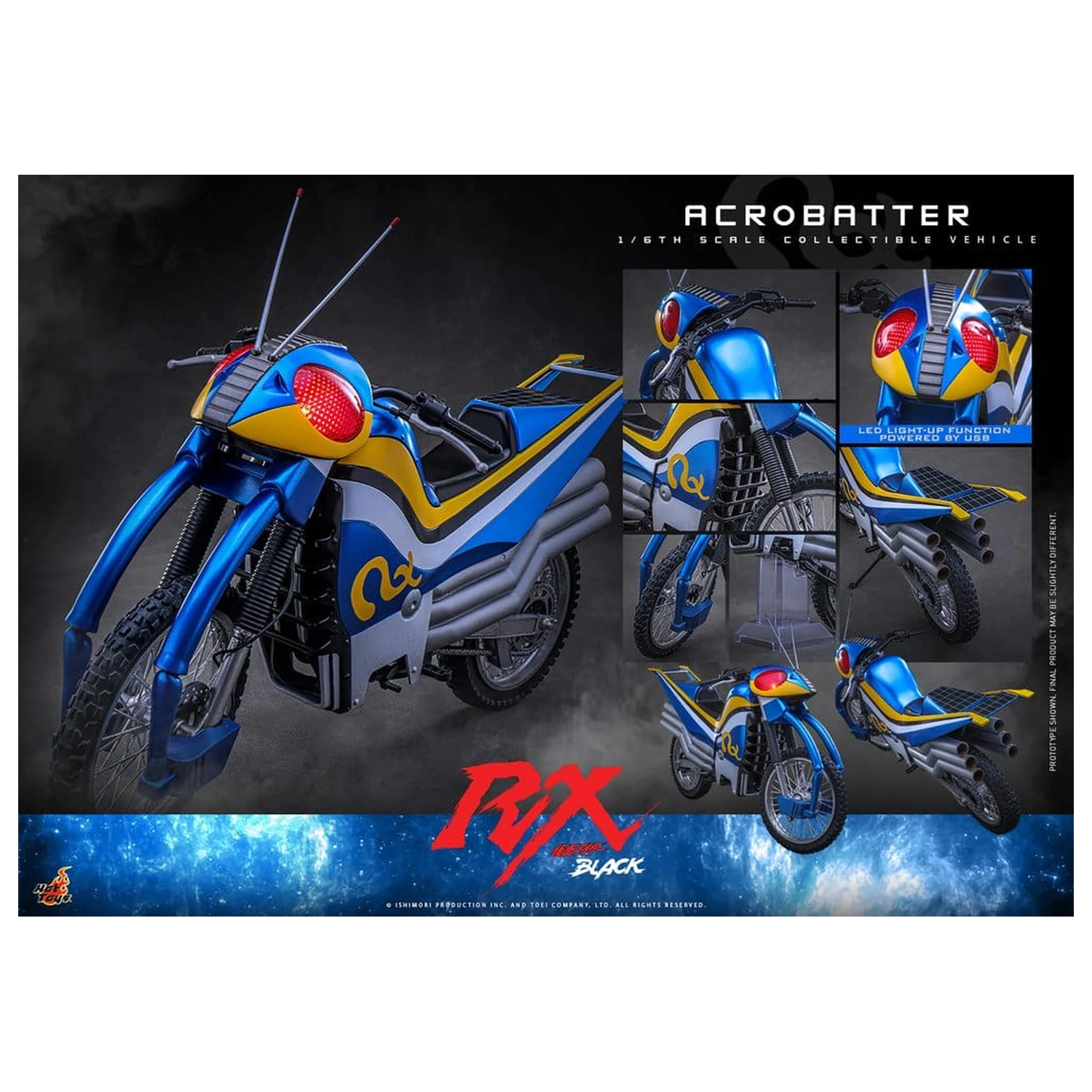 Kamen Rider Black RX Vehicle 1/6 Acrobatter 38 cm product photo