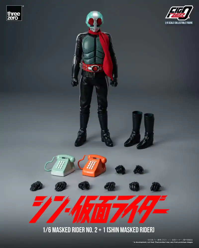 Kamen Rider FigZero Action Figure 1/6 Masked Rider No.2+1 (Shin Masked Rider) 32 cm termékfotó