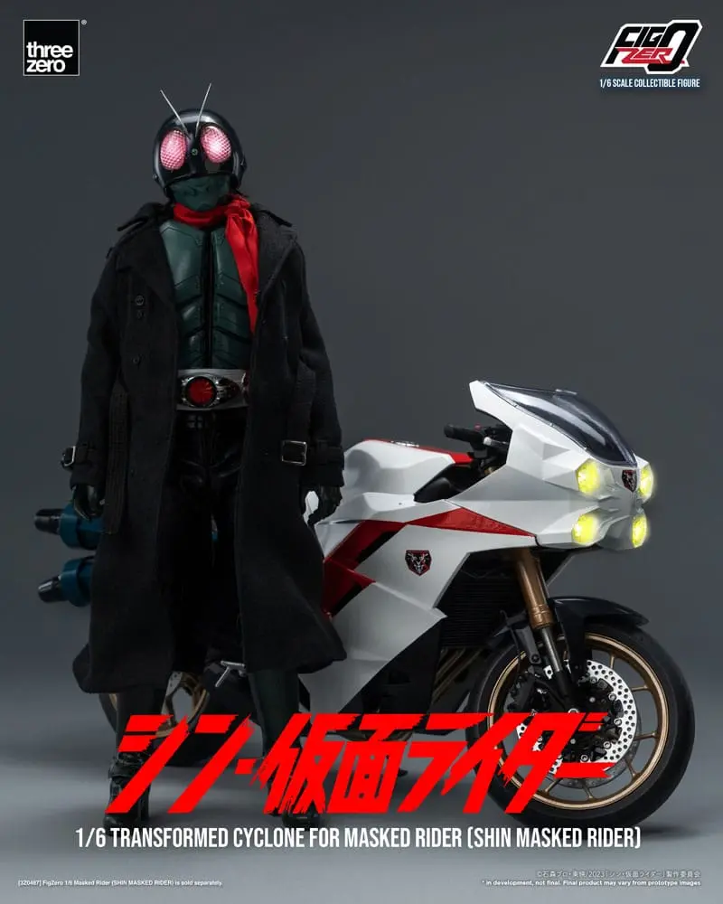 Kamen Rider FigZero Vehicle 1/6 Transformed Cyclone for Shin Masked Rider 35 cm product photo