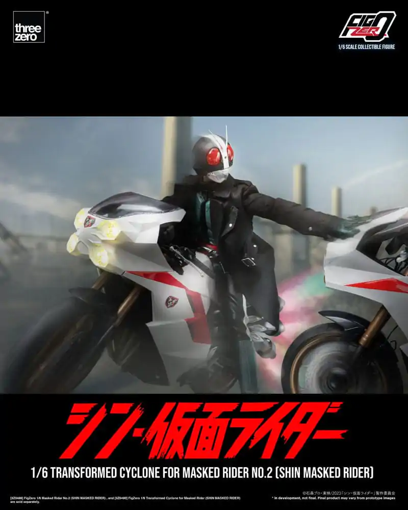 Kamen Rider FigZero Vehicle 1/6 Transformed Cyclone for Shin Masked Rider No. 2 35 cm product photo