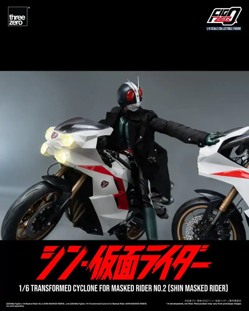 Kamen Rider FigZero Vehicle 1/6 Transformed Cyclone for Shin Masked Rider No. 2 35 cm product photo