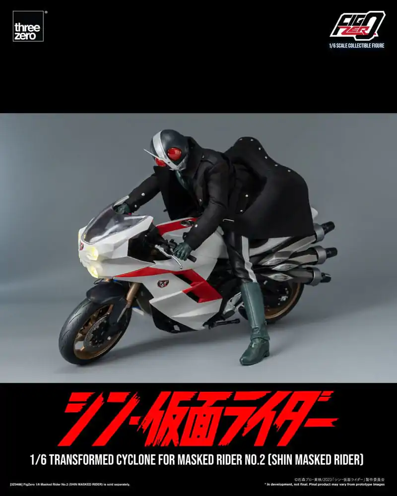 Kamen Rider FigZero Vehicle 1/6 Transformed Cyclone for Shin Masked Rider No. 2 35 cm product photo