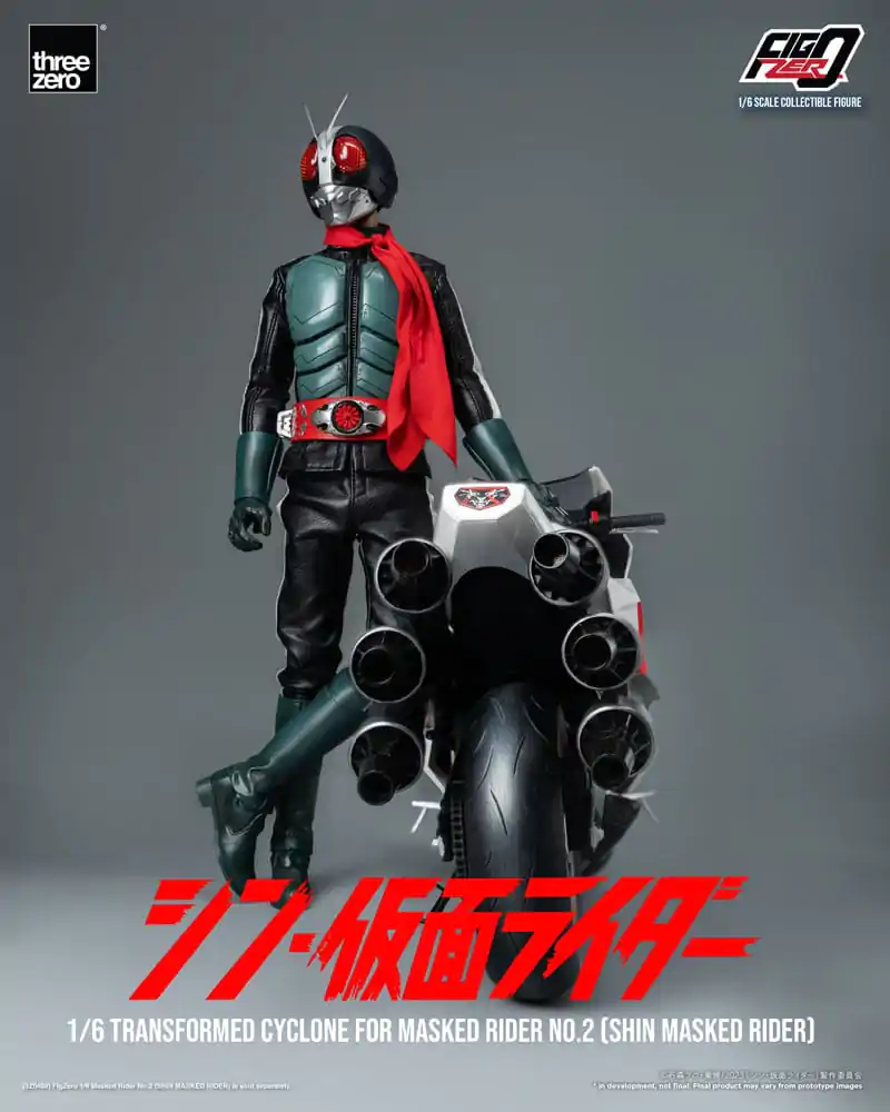 Kamen Rider FigZero Vehicle 1/6 Transformed Cyclone for Shin Masked Rider No. 2 35 cm product photo