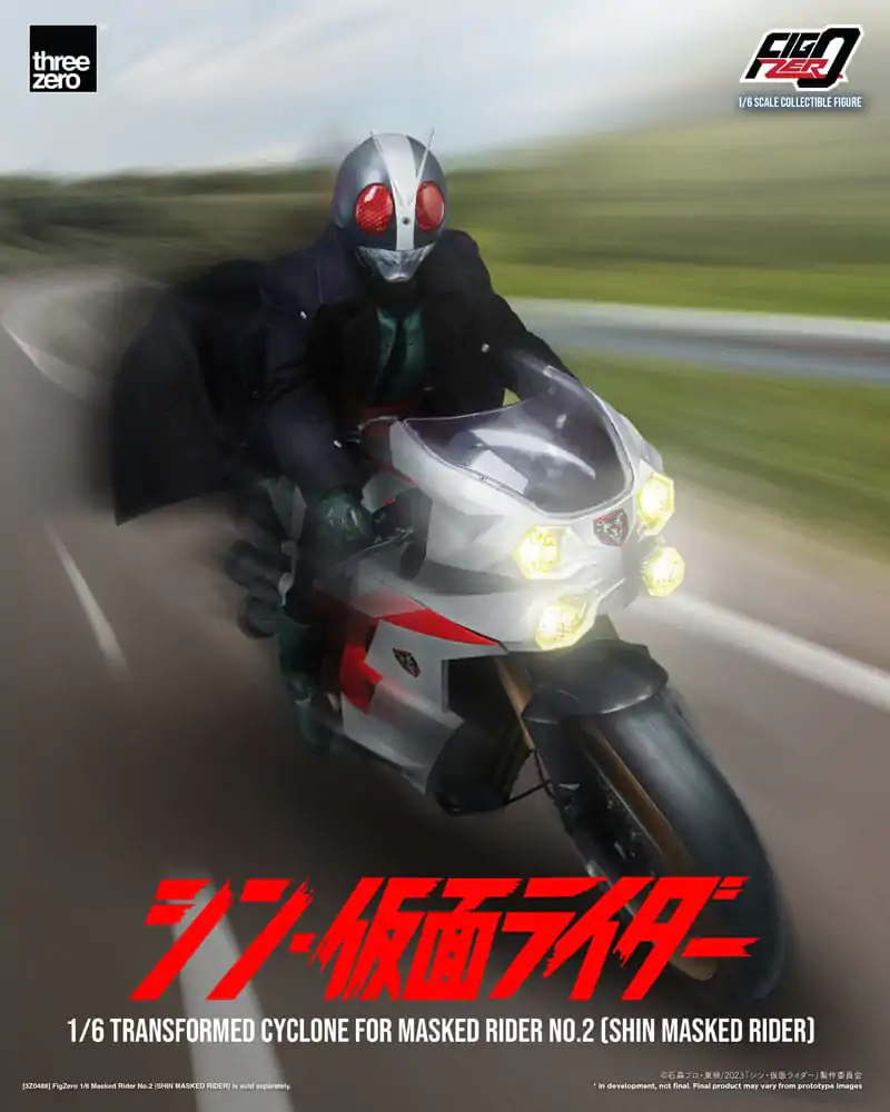 Kamen Rider FigZero Vehicle 1/6 Transformed Cyclone for Shin Masked Rider No. 2 35 cm product photo