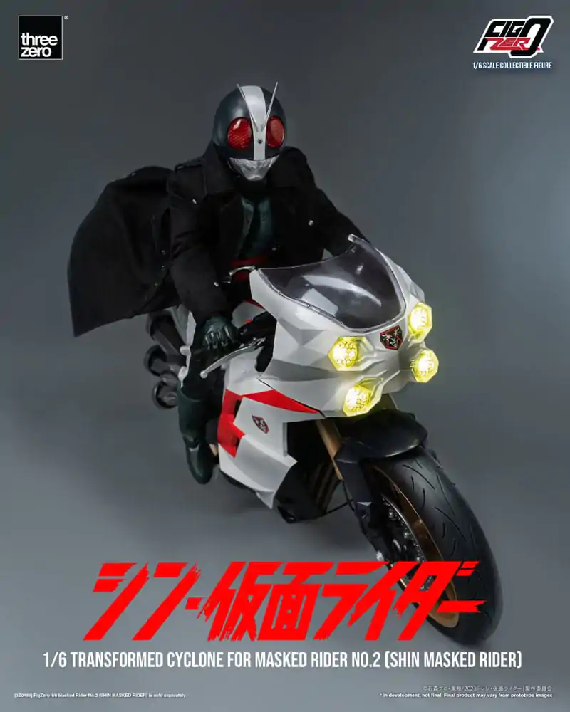 Kamen Rider FigZero Vehicle 1/6 Transformed Cyclone for Shin Masked Rider No. 2 35 cm product photo
