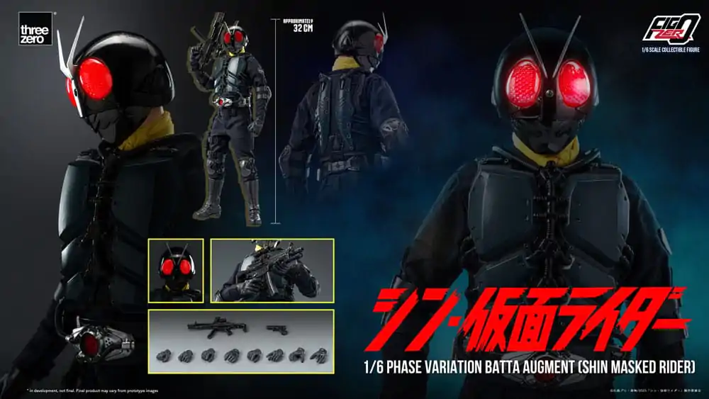 Kamen Rider FigZero Action Figure 1/6 Phase Variation Batta Augment (Shin Masked Rider) 30 cm product photo