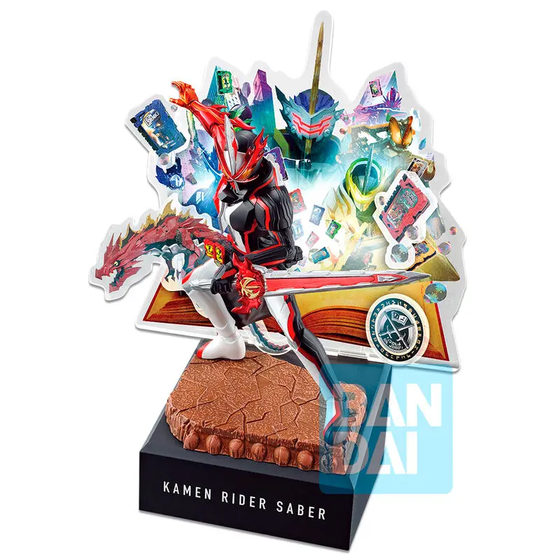 Kamen Rider Ichibansho PVC Statue Kamen Rider Saber (No.02 feat. Legend Kamen Rider) 20 cm product photo