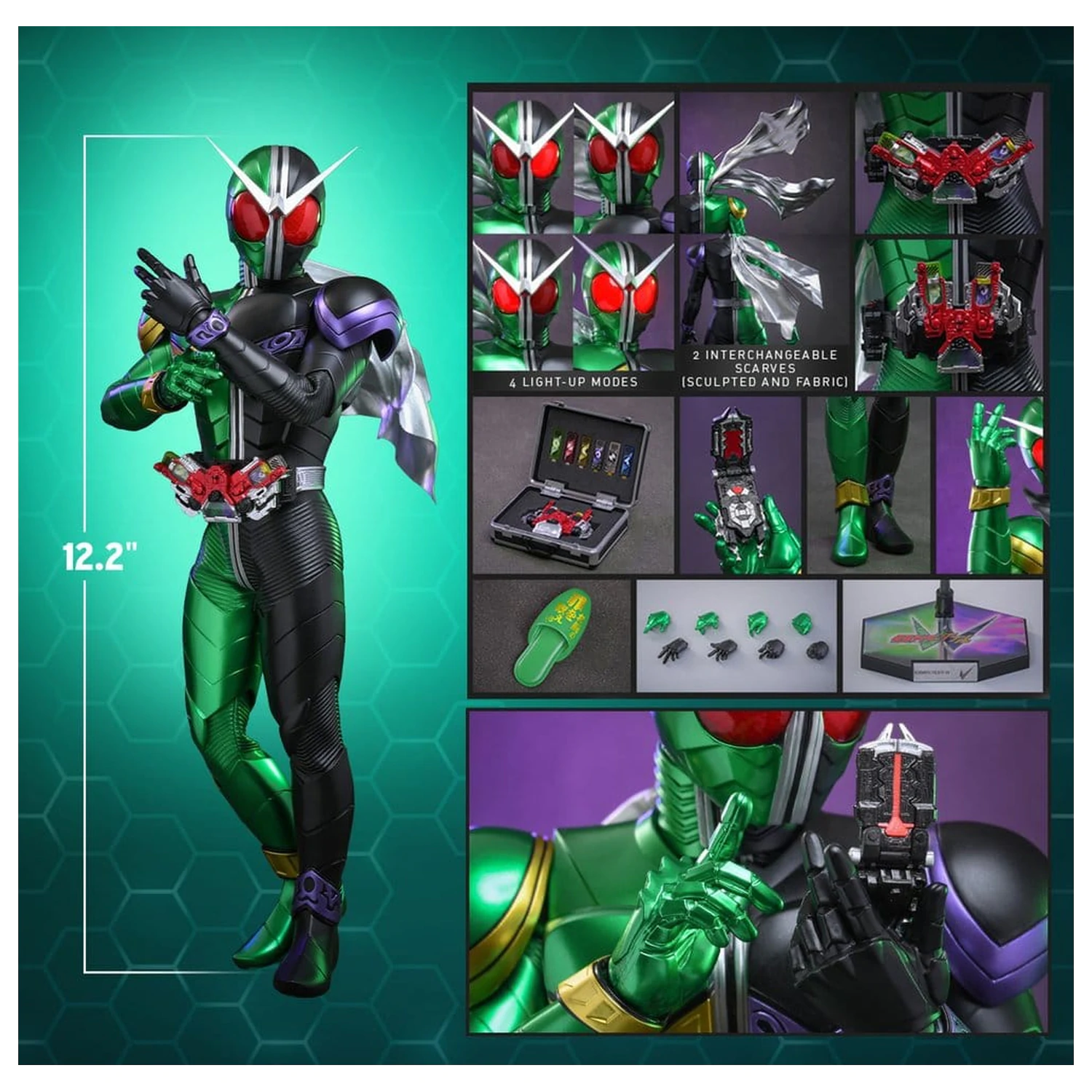 Kamen Rider Television Masterpiece Series Action Figure 1/6 Kamen Rider W 31 cm product photo