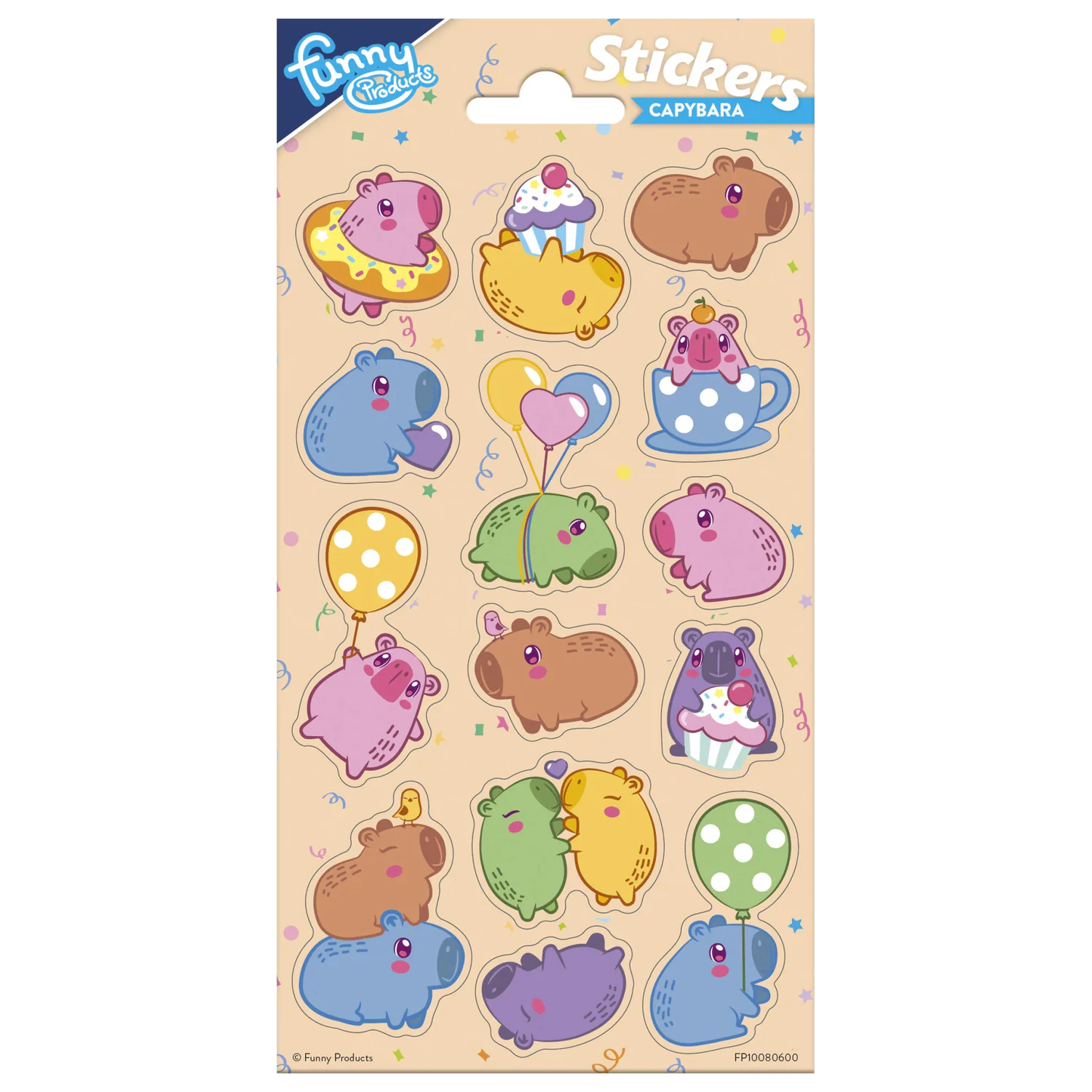 Capybara Balloon sticker product photo
