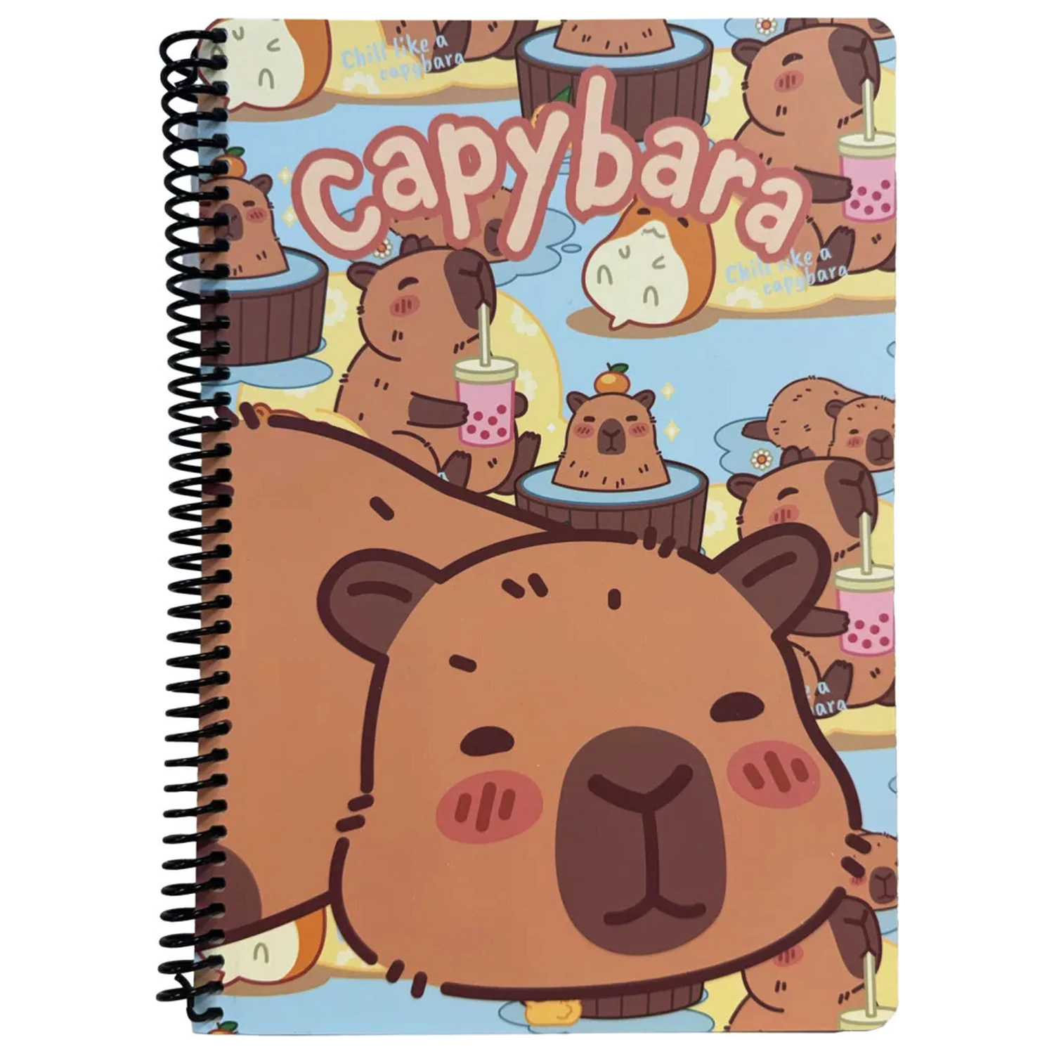 Capybara Chill B/5 Lined Spiral Notebook 70 Sheets product photo