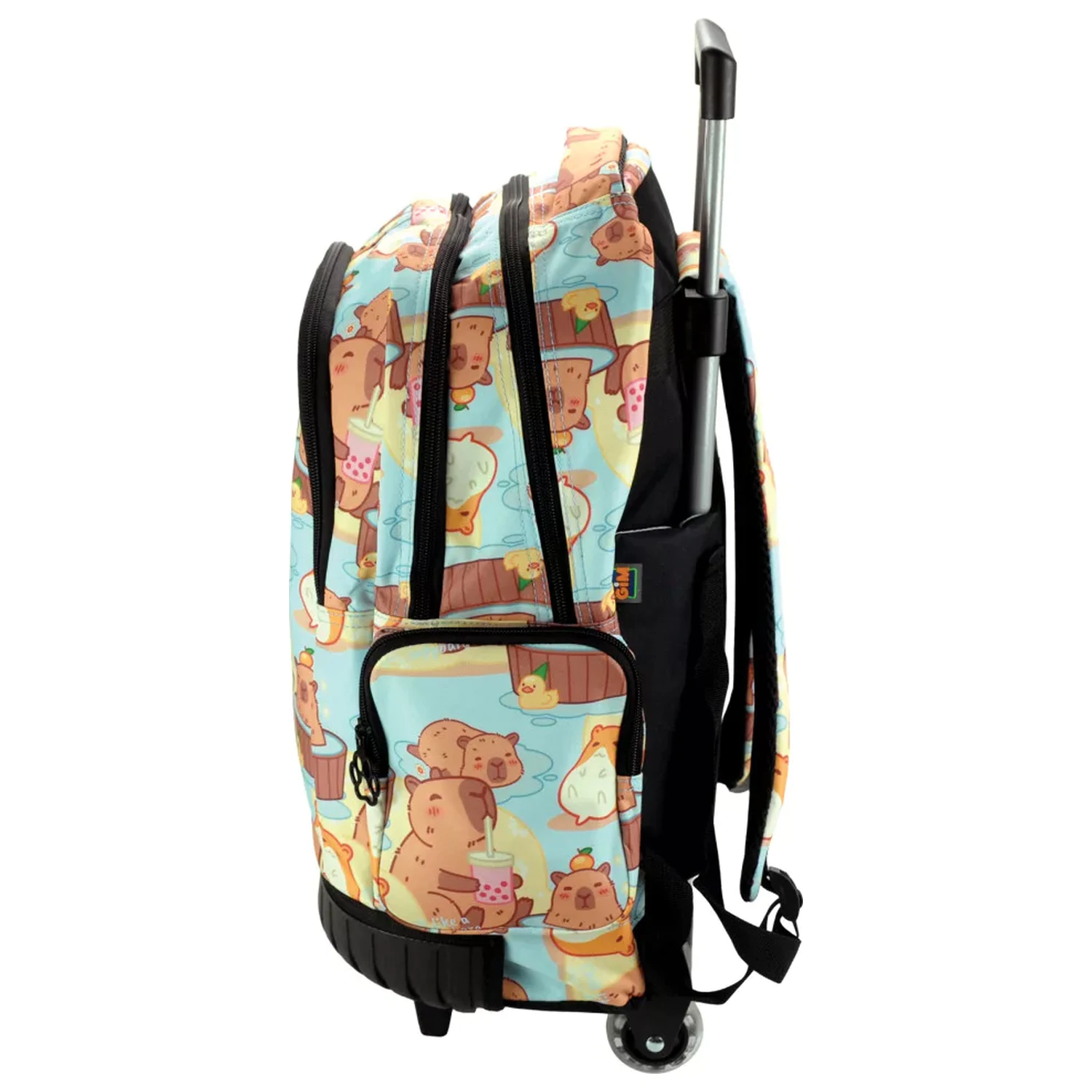 Capybara Chill premium rolling school bag, bag 42 cm product photo
