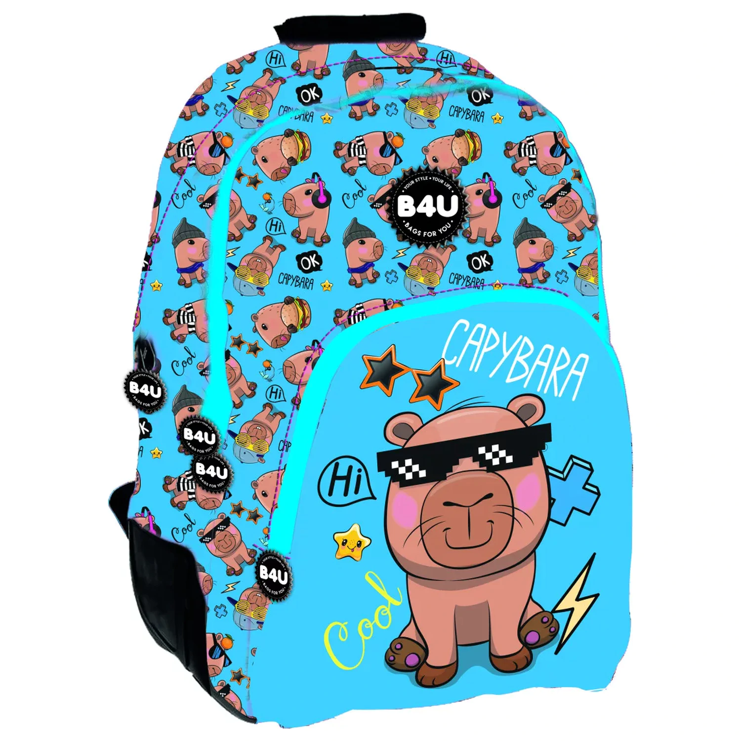 Capybara Cool School Bag, Bag 44 cm product photo