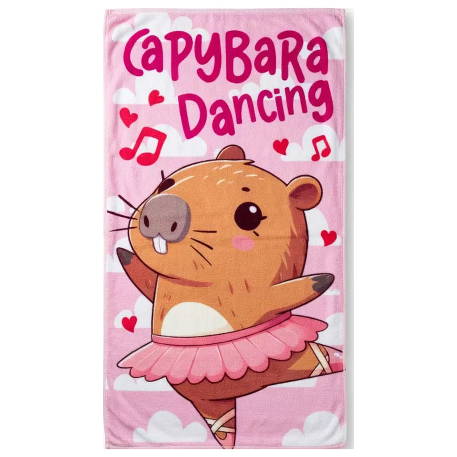 Capybara Dancing Towel 70x140cm product photo