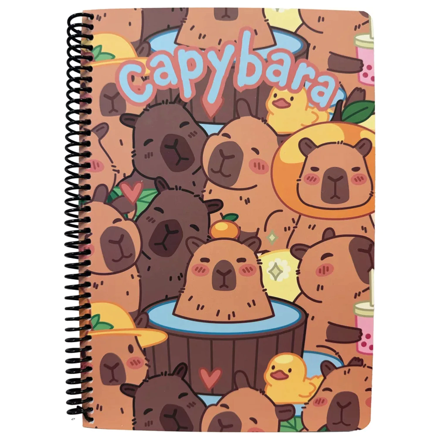 Capybara Spa B/5 Lined Spiral Notebook, 70 Sheets product photo